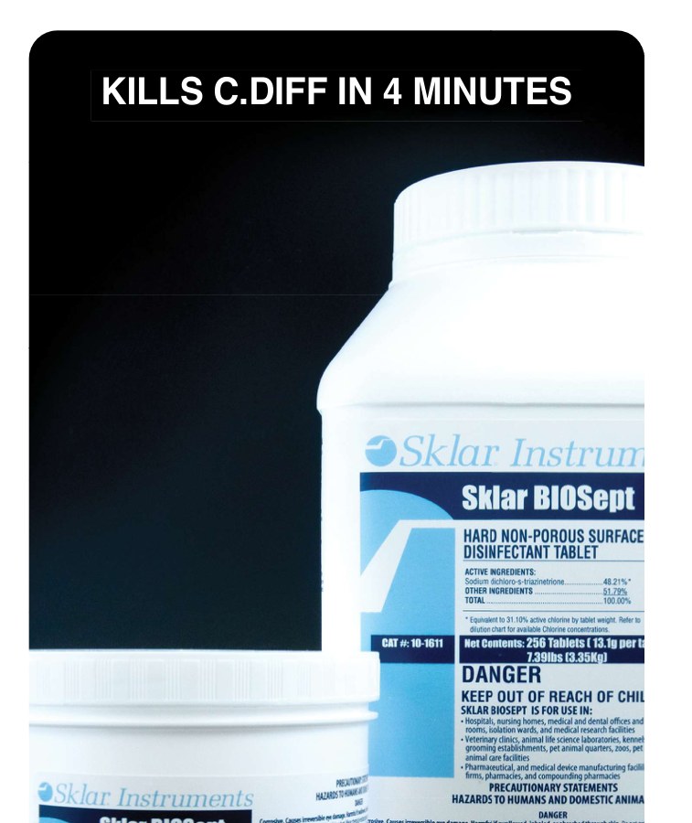 Sklar BIOSept Surface Disinfectant Tablets